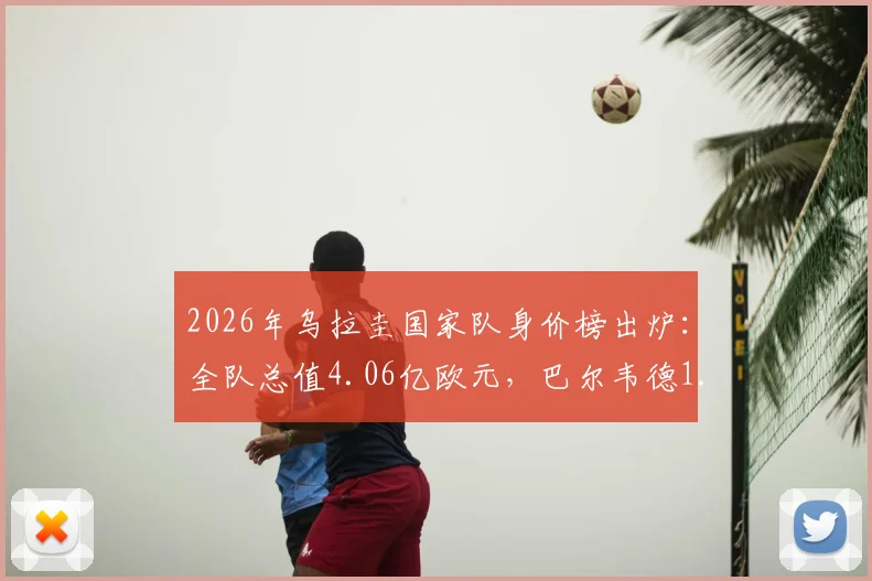 2026年乌拉圭国家队身价榜出炉：全队总值4.06亿欧元，巴尔韦德1.2亿欧领衔，附球员身价排名详情