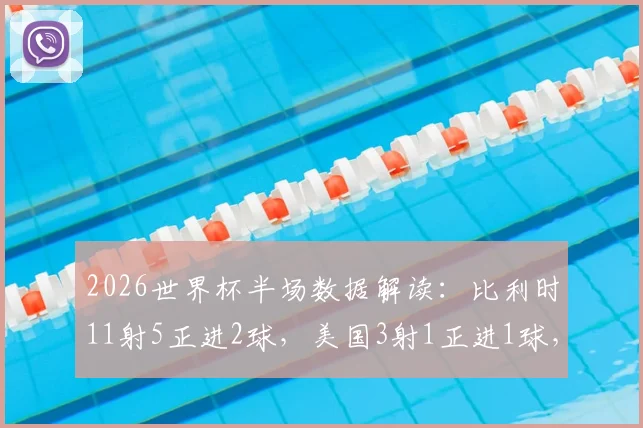 2026世界杯半场数据解读：比利时11射5正进2球，美国3射1正进1球，效率对比谁更高？