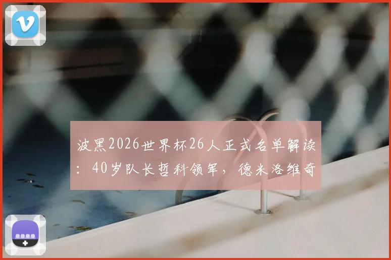 波黑2026世界杯26人正式名单解读：40岁队长哲科领军，德米洛维奇入选，附阵容分析与新星前瞻
